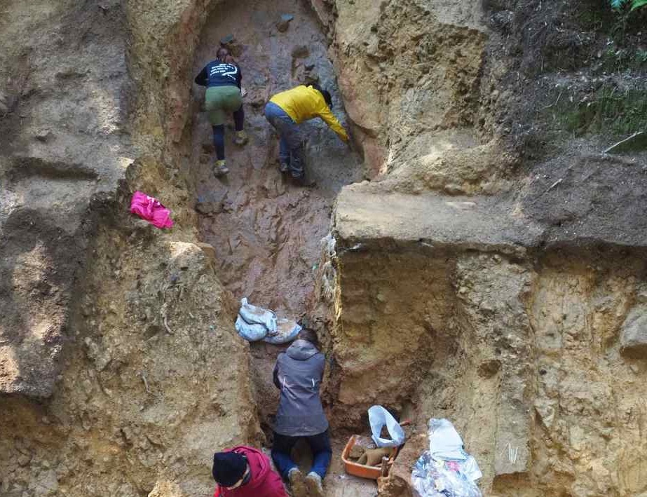 Kiln No. 1 in Arahira 2, excavation 2019